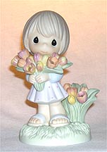 Enesco Precious Moments Figurine - You Color My World With Your Love