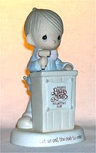 Enesco Precious Moments Figurine - Let Us Call The Club To Order