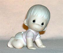 Enesco Precious Moments Figurine - Baby Boy - Crawling