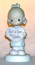 Enesco Precious Moments Figurine - God Is Love, Dear Valentine