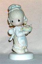 Enesco Precious Moments Figurine - There Is Joy In Serving Jesus