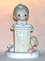 Enesco Precious Moments Figurine - If God Be For Us, Who Can Be Against Us