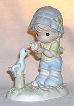 Enesco Precious Moments Figurine - Friendship Is Waiting To Be Discovered