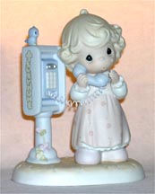 Enesco Precious Moments Figurine - Lord Please Don't Put Me On Hold