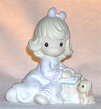 Enesco Precious Moments Figurine - You Fill The Pages Of My Life with book