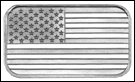 American Flag Silver Bar