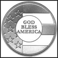 God Bless America Silver Medallion